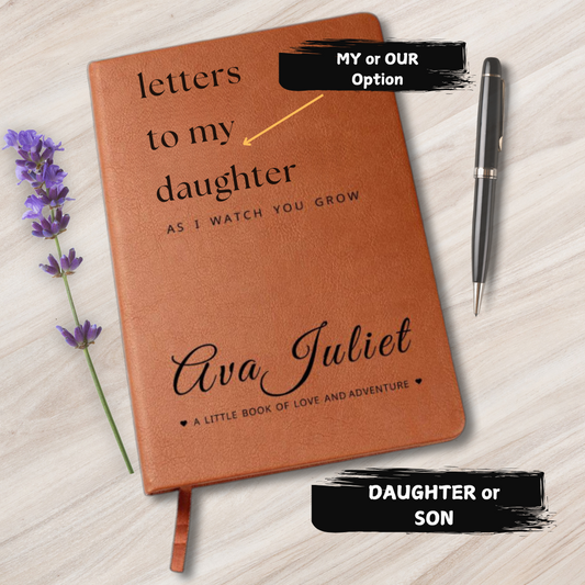 Letters To My Son or Daughter As I Watch You Grow - Personalized Journal